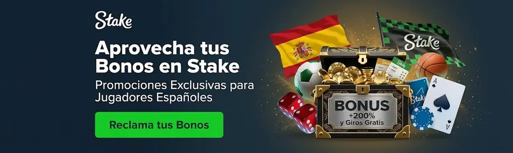 Banner promocional Bono Stake en España para activar ofertas web
